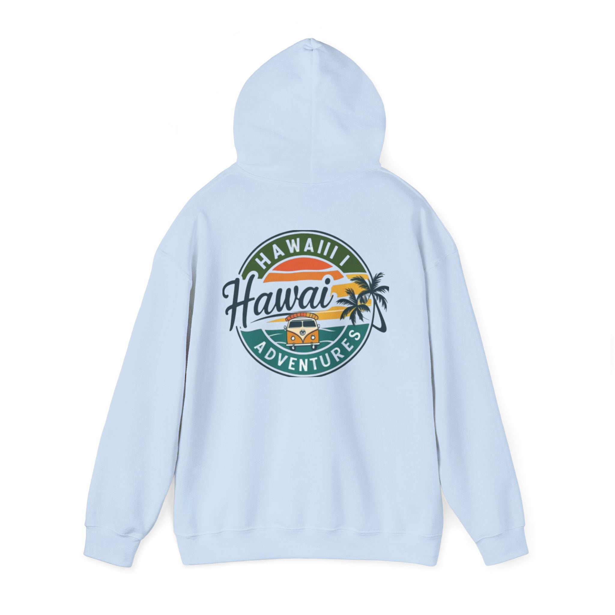 Hawaii Adventures Hoodie – Retro Surf Van Palm Tree Hoodie