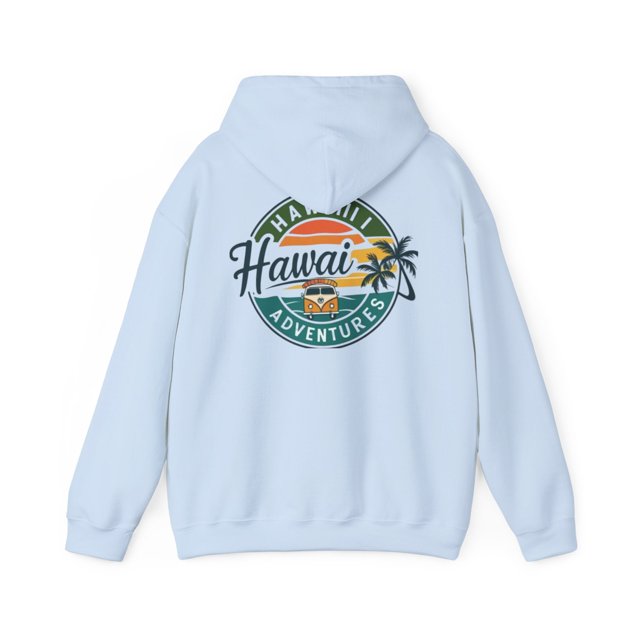 Hawaii Adventures Hoodie – Retro Surf Van Palm Tree Hoodie